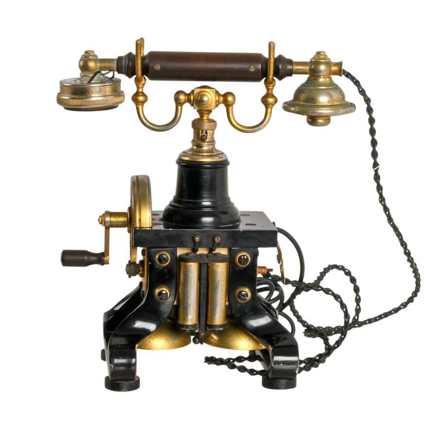 Antique L.M. Ericsson AC110 "Eiffel Tower" Skeleton Telephone-4