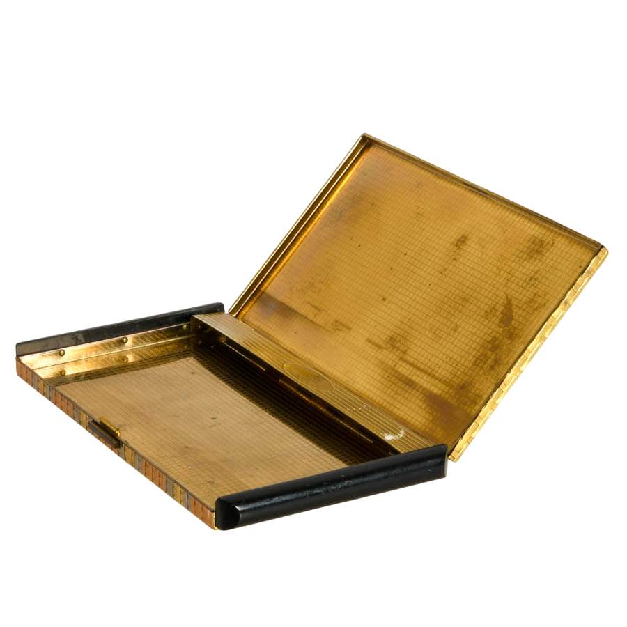 Mid-Century Evans Metal and Bakelite Cigarette Case-5