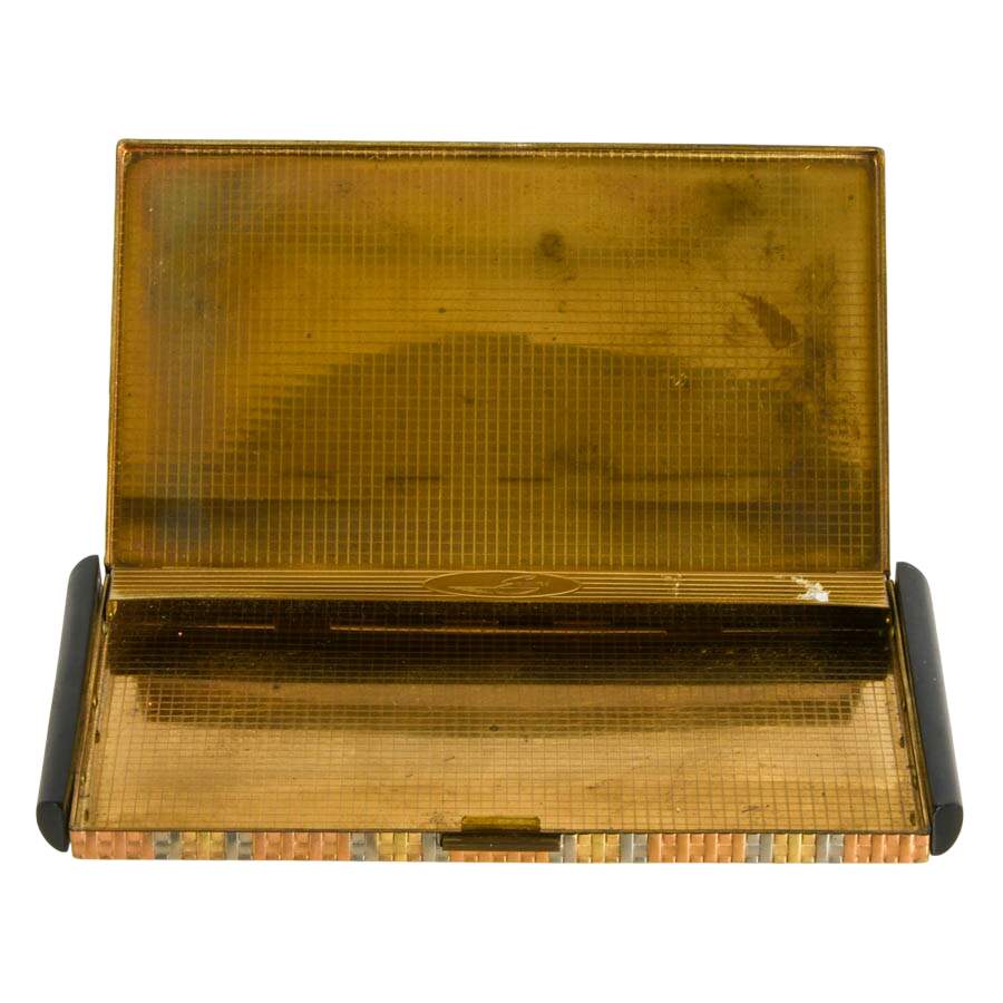 Mid-Century Evans Metal and Bakelite Cigarette Case-4
