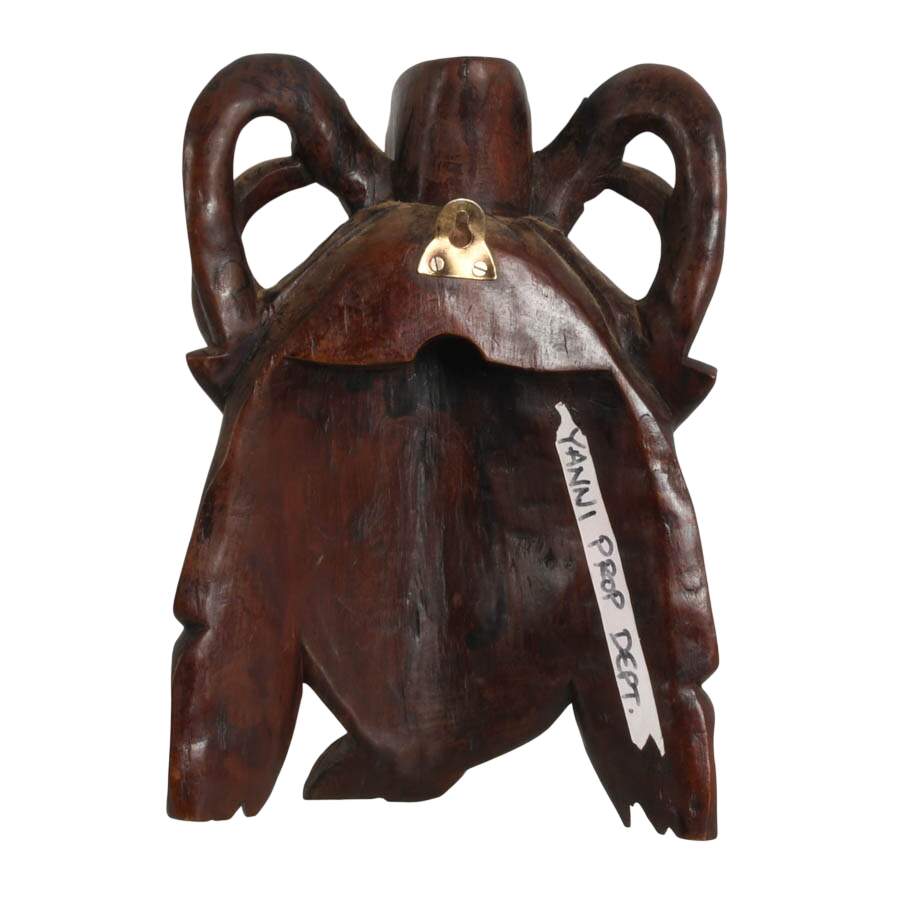 Antique Hand-Carved Chinese Wooden Mask from Yanni Prop Department-3