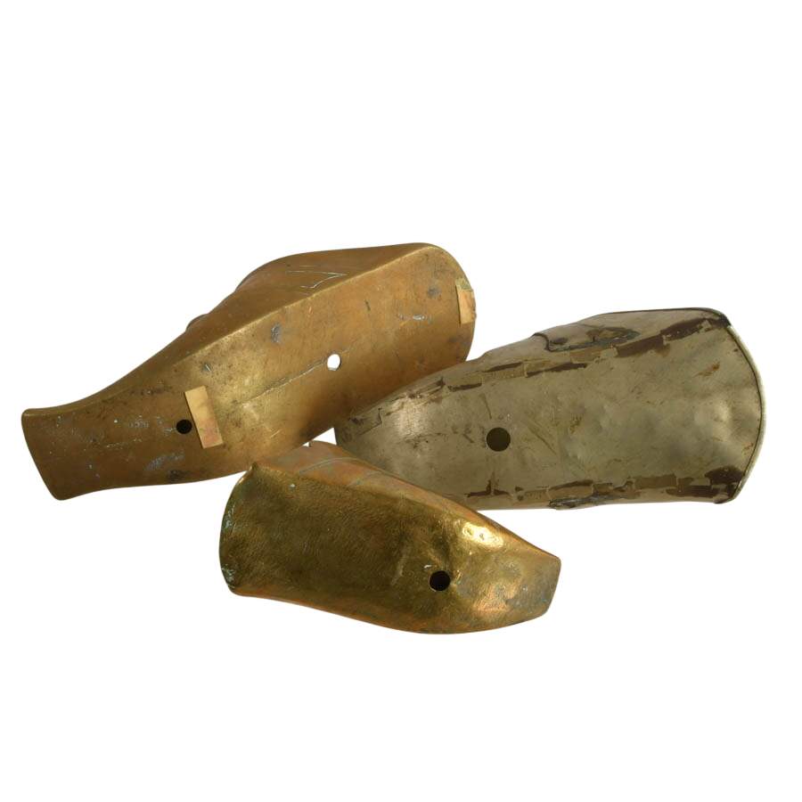 Trio of Spanish Conquistador-Style Brass Stirrups-10