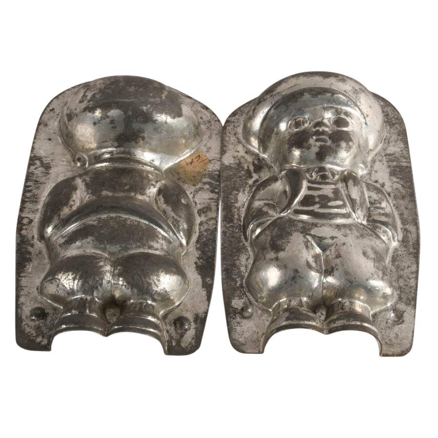 Antique German Boy Chocolate Mold-5