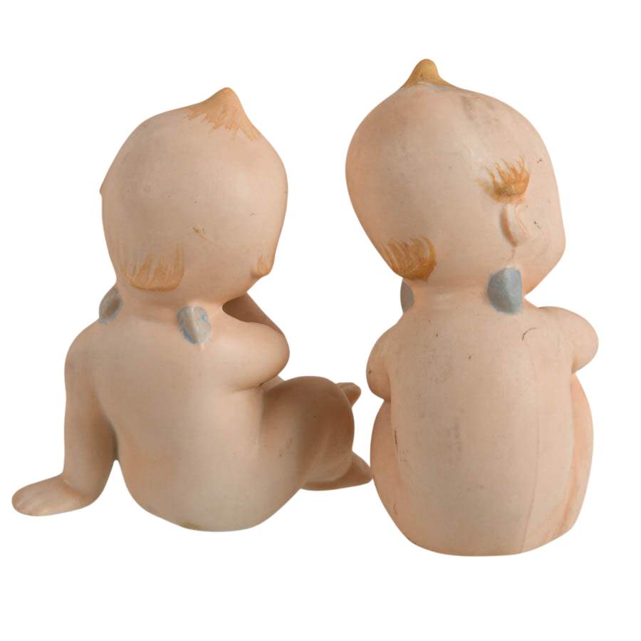 Vintage 1940s Japanese Kewpie Bisque Dolls-3