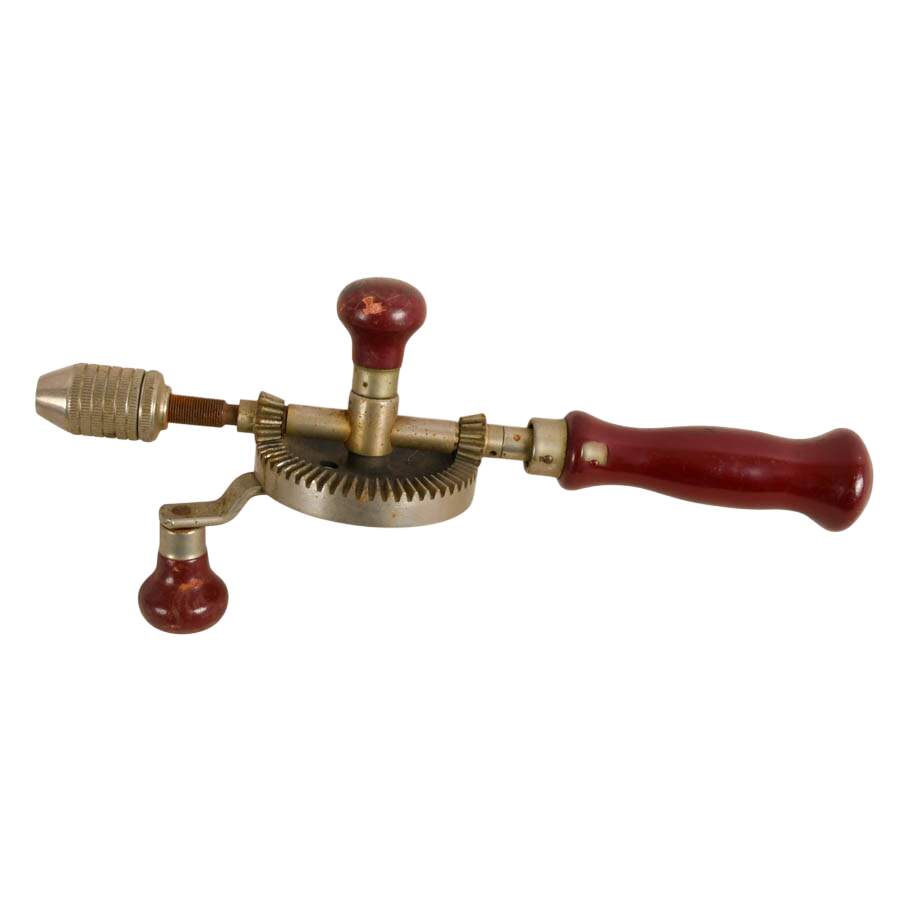 Three-Piece Mid-Century Modern Tools Including Stanley & Sears Hand Drills-7