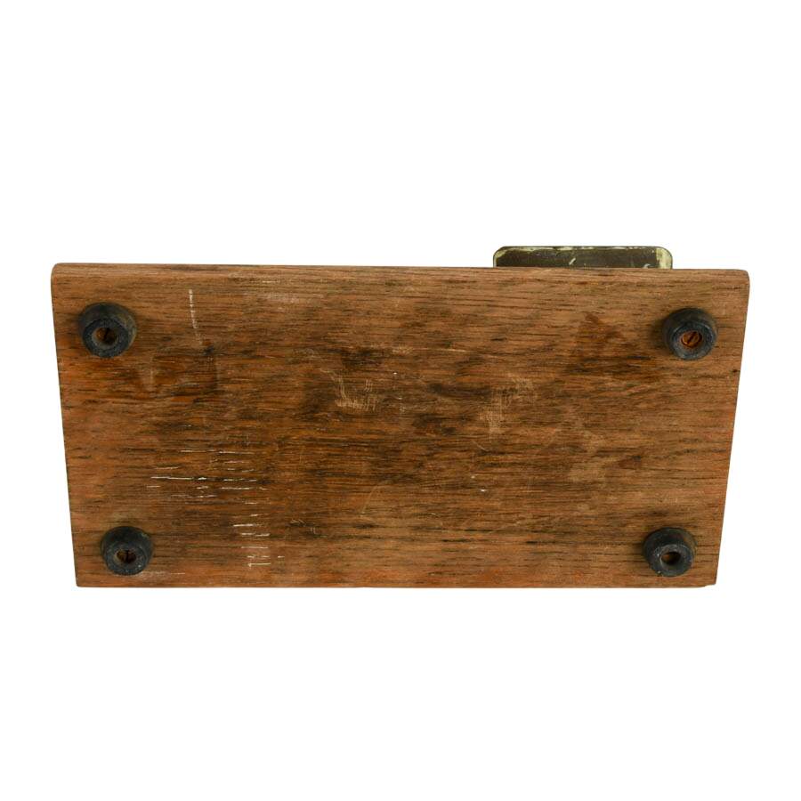 Antique English Warranted Accurate Brass and Wood Postal Scale-7