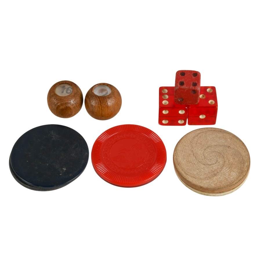 Mid-Century Poker Chip Caddy Set-5