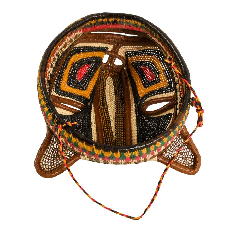 Hand-Woven Babirusa Mask from Emberá Tribe-8