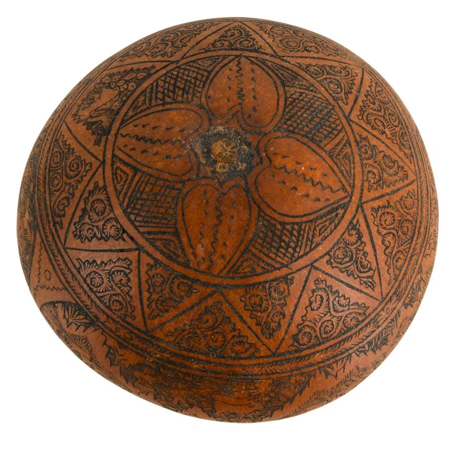 Hand-Made Peruvian Folk-Art Gourd-2