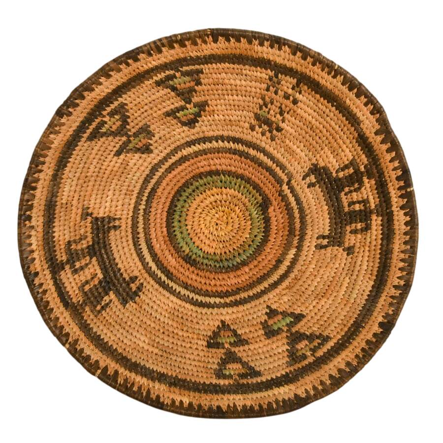 Three-Piece Handwoven African Baskets-2
