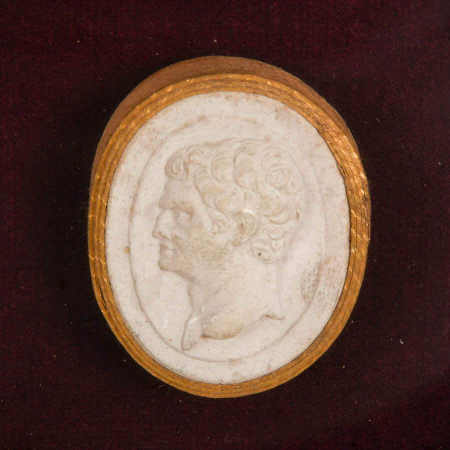 Antique Framed Trio of Italian Grand Tour Intaglios-5