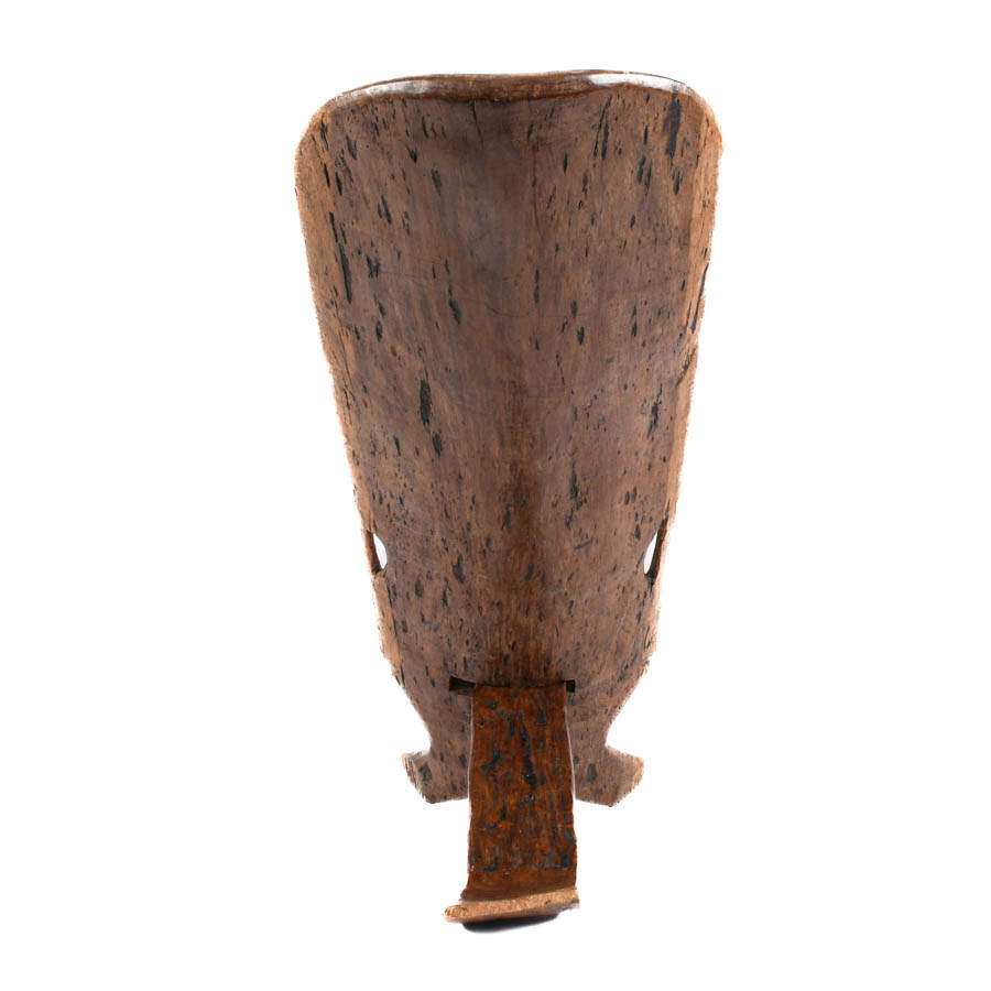 African Carved Wood Birthing Chair-3