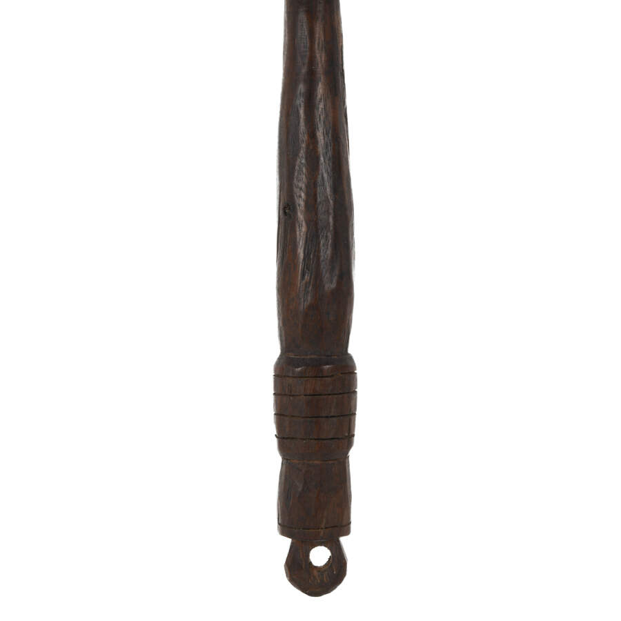 Antique Figural Carved Indonesian Grain Leveler-3