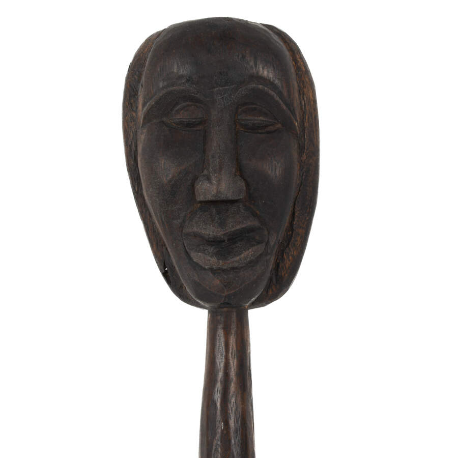 Antique Figural Carved Indonesian Grain Leveler-2