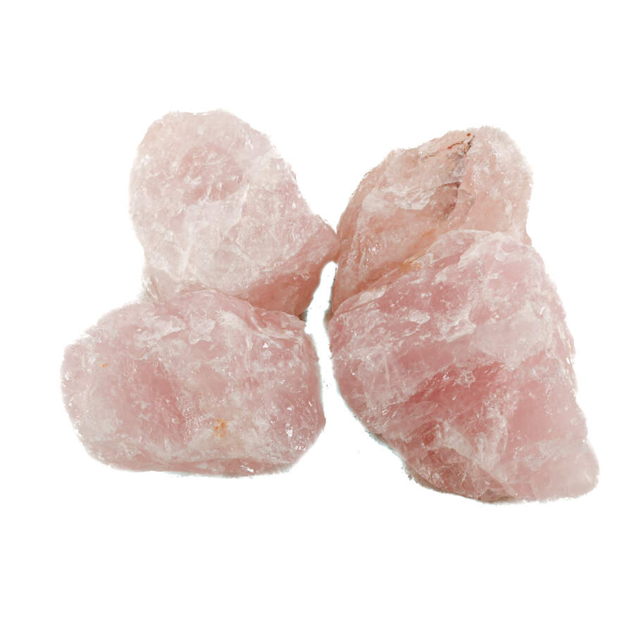 Lot of 4 Pink Rose Quartz Mineral Specimens-4
