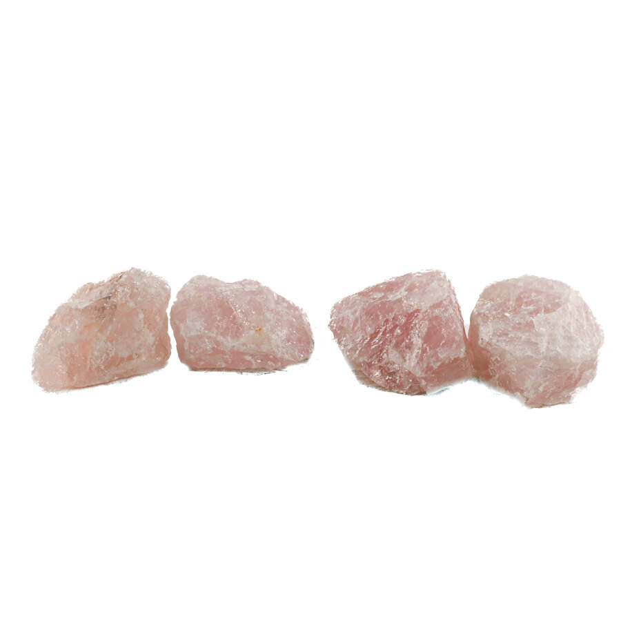 Lot of 4 Pink Rose Quartz Mineral Specimens-3