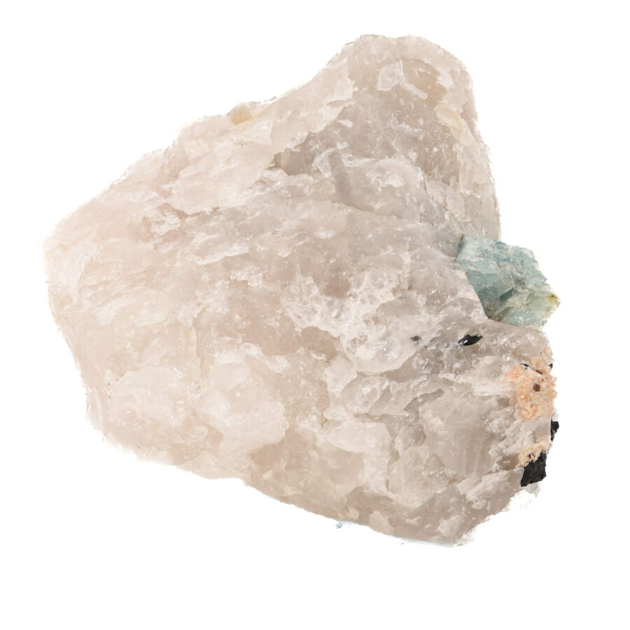 Smoky Quartz, Aquamarine, and Tourmaline Mineral Specimen-4
