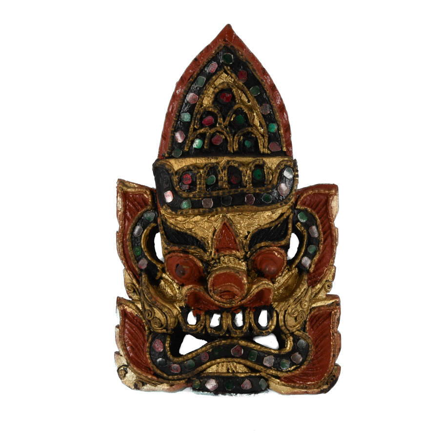 Hand-Carved Indonesian Miniature Balinese Mask-1