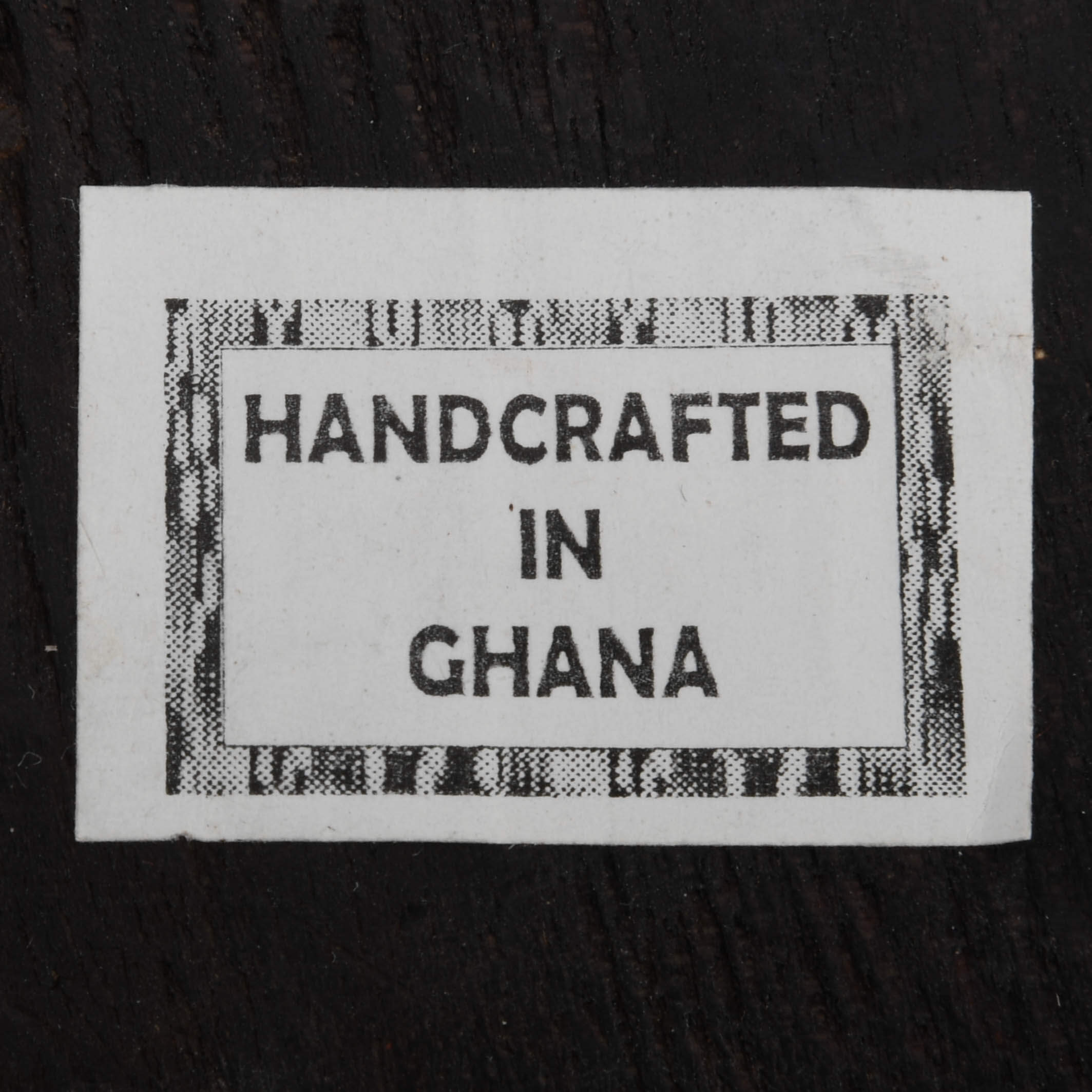 Ghanaian Hand-Carved Elongated Wood Mask with Tin Inset-6