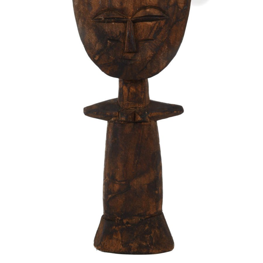Carved Wooden Akuaba Ashanti Fertility Figure-3