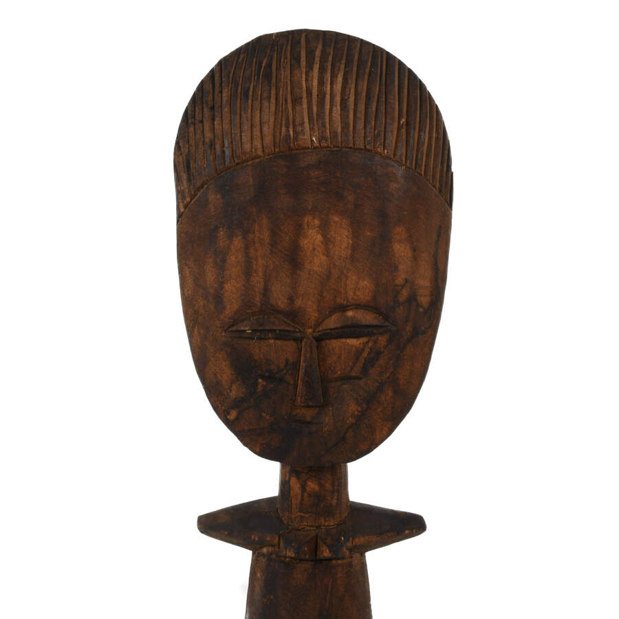 Carved Wooden Akuaba Ashanti Fertility Figure-2