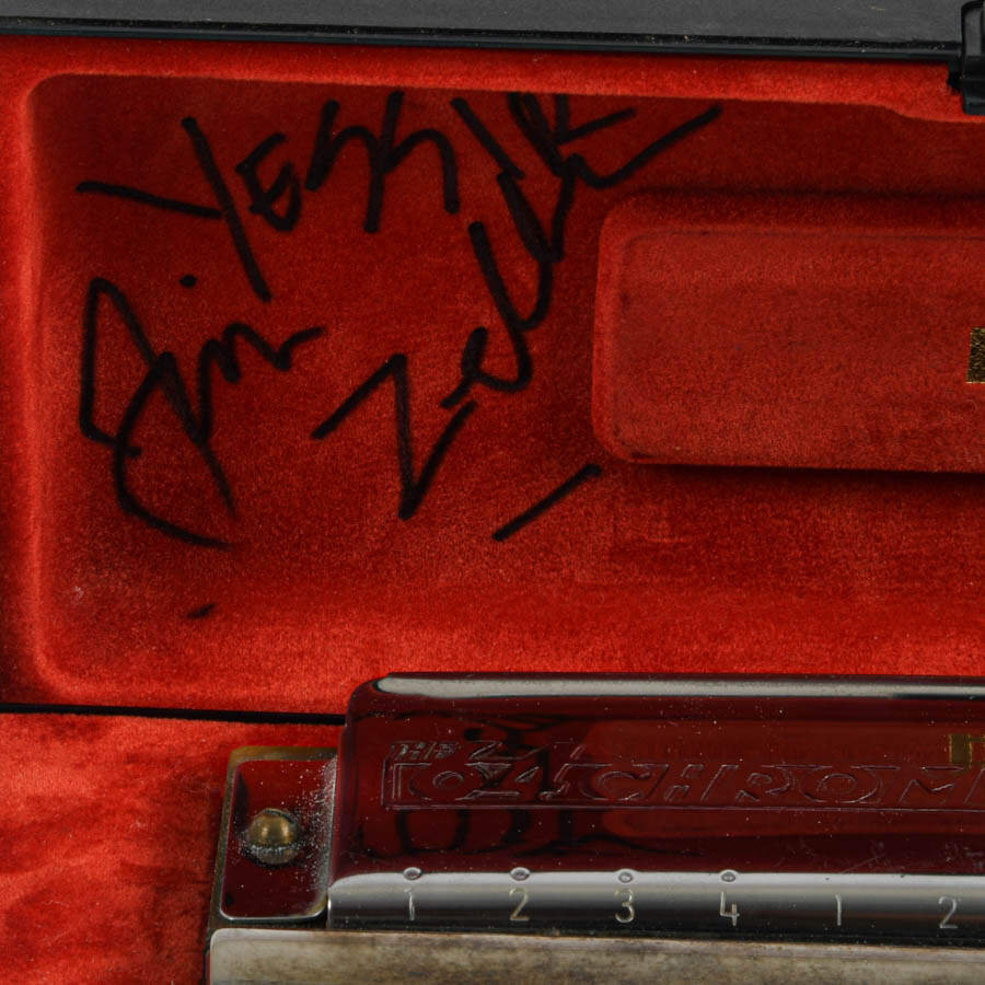 Hohner 64 Chromonica 280c with Jim Zeller Autographed Case-3