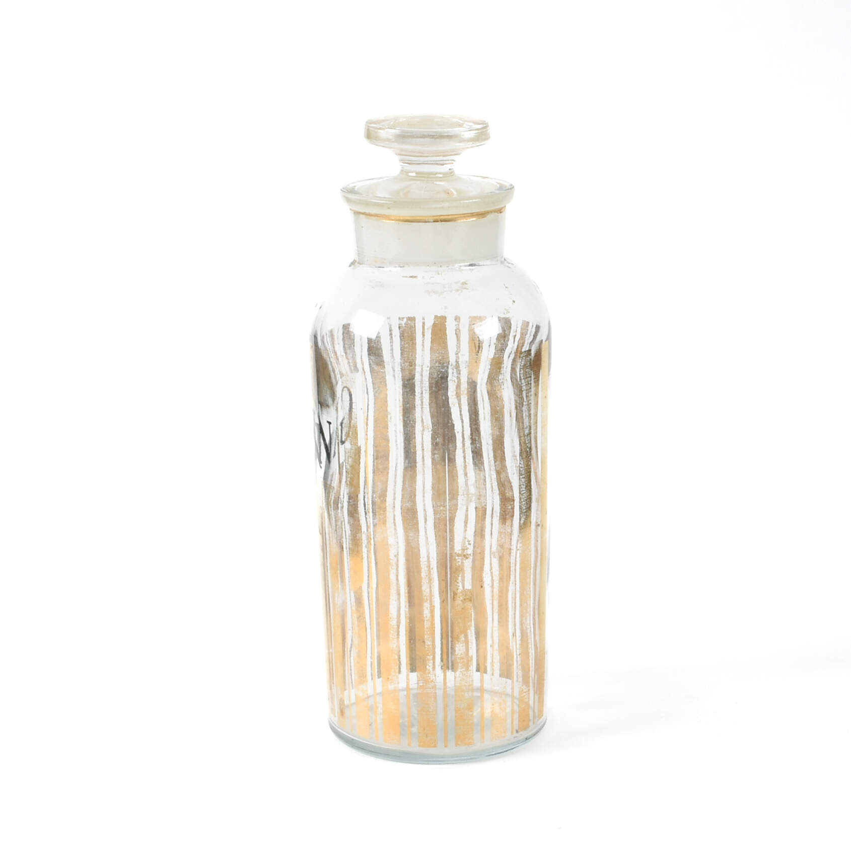 Antique T.C. Wheaton & Co. Gold Detail Gin Bottle-5