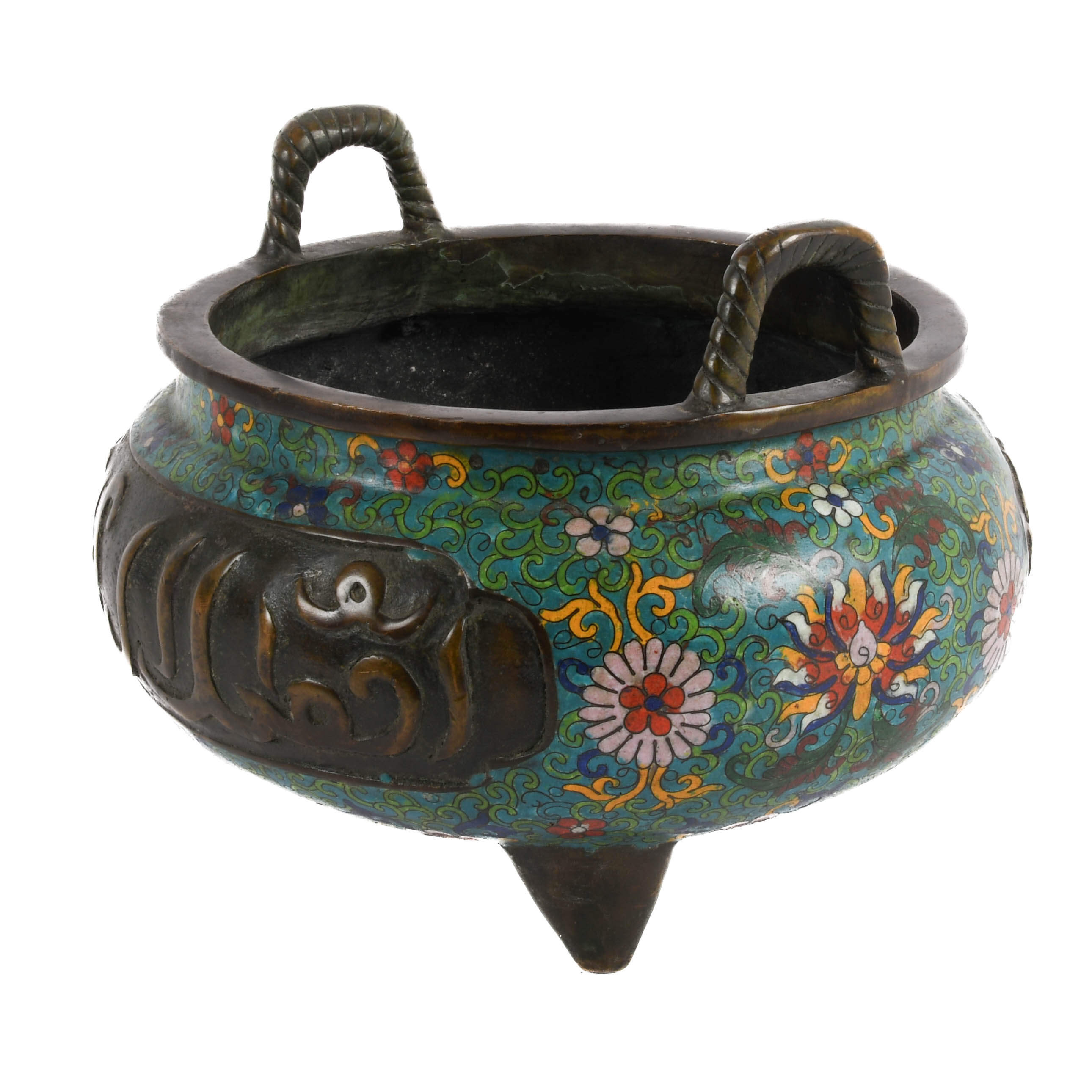 Islamic Cloisonné Enamel Vase-4