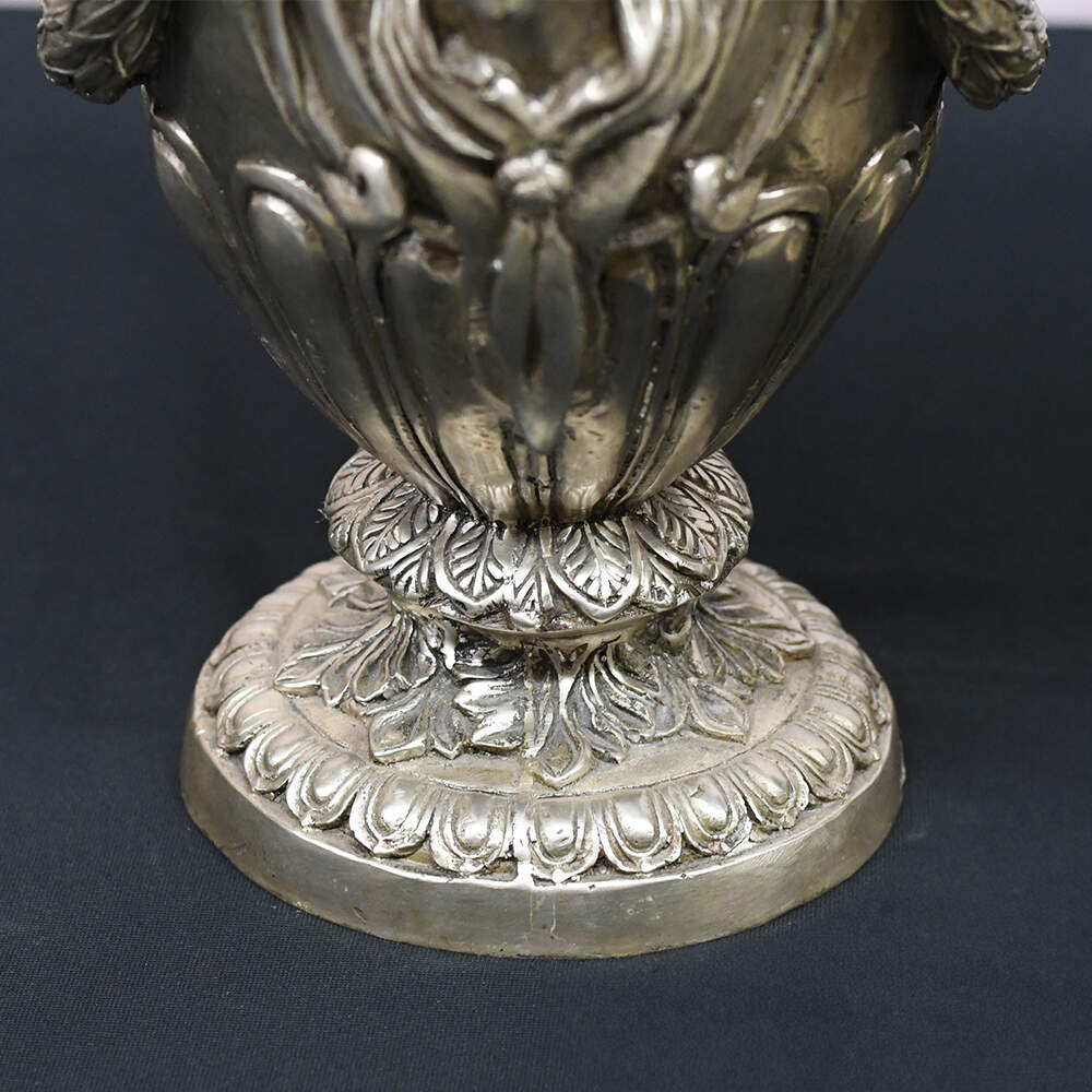 Neoclassical Maiden's Visage Covered Urns-5