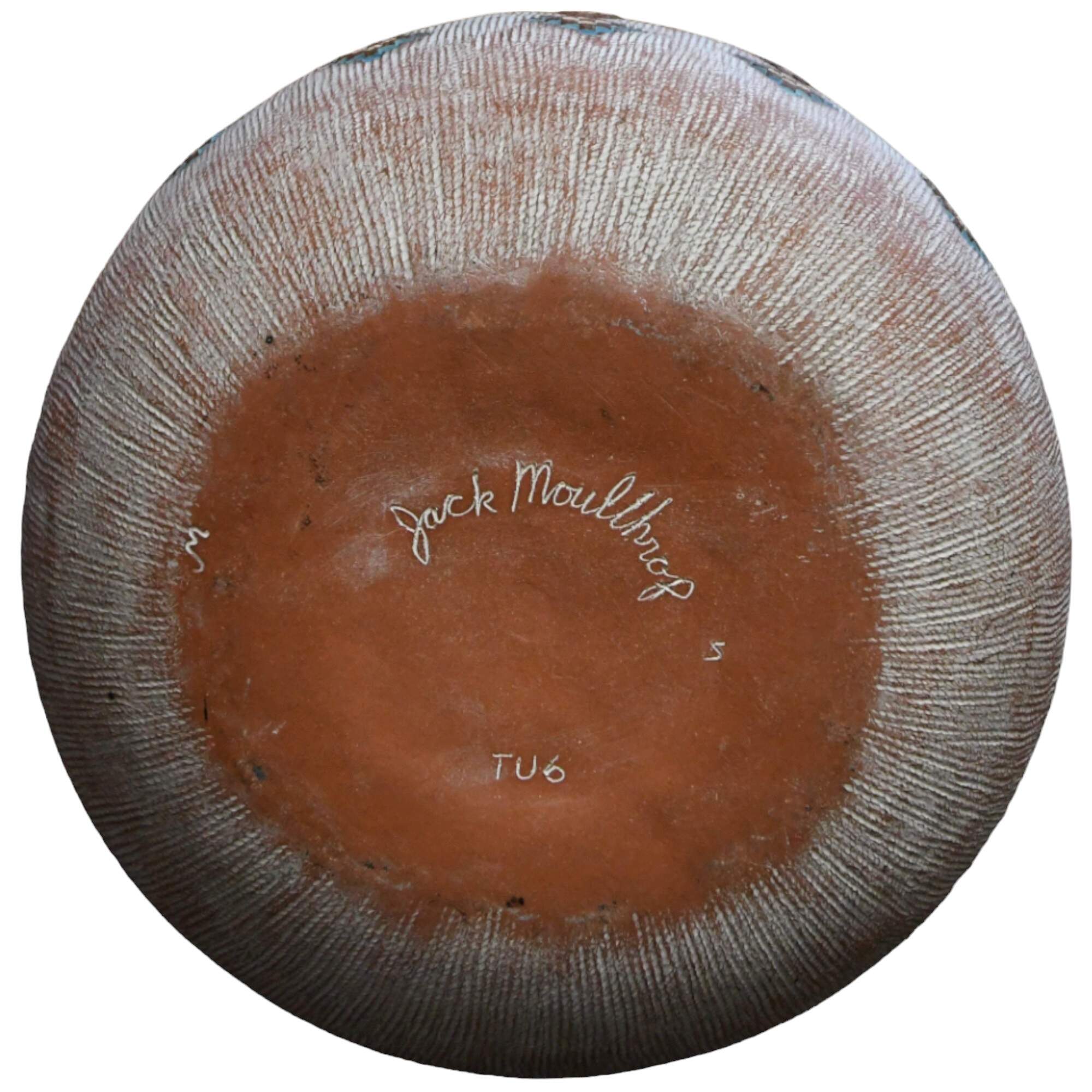 Jack Moulthrop Signed Ceramic Native American Inspired Large Vessel-9