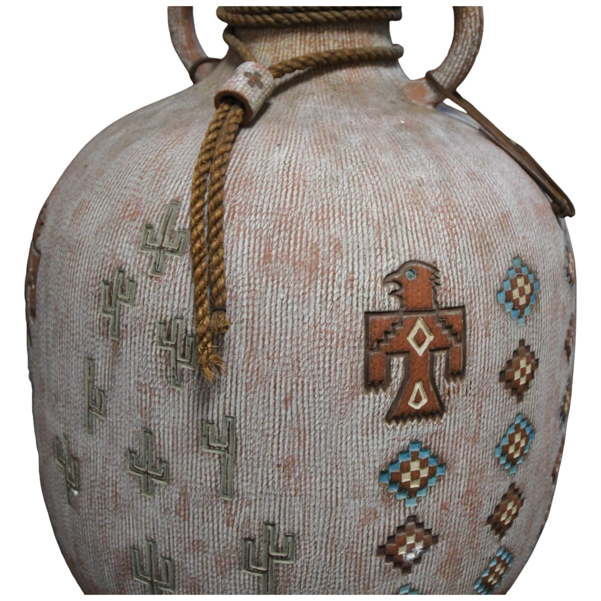 Jack Moulthrop Signed Ceramic Native American Inspired Large Vessel-6