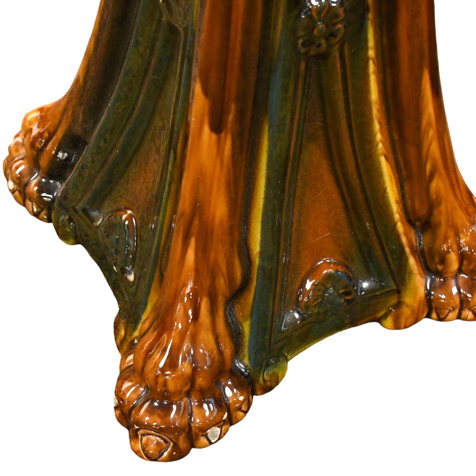 Majolica Jardinière and Pedestal Set-8