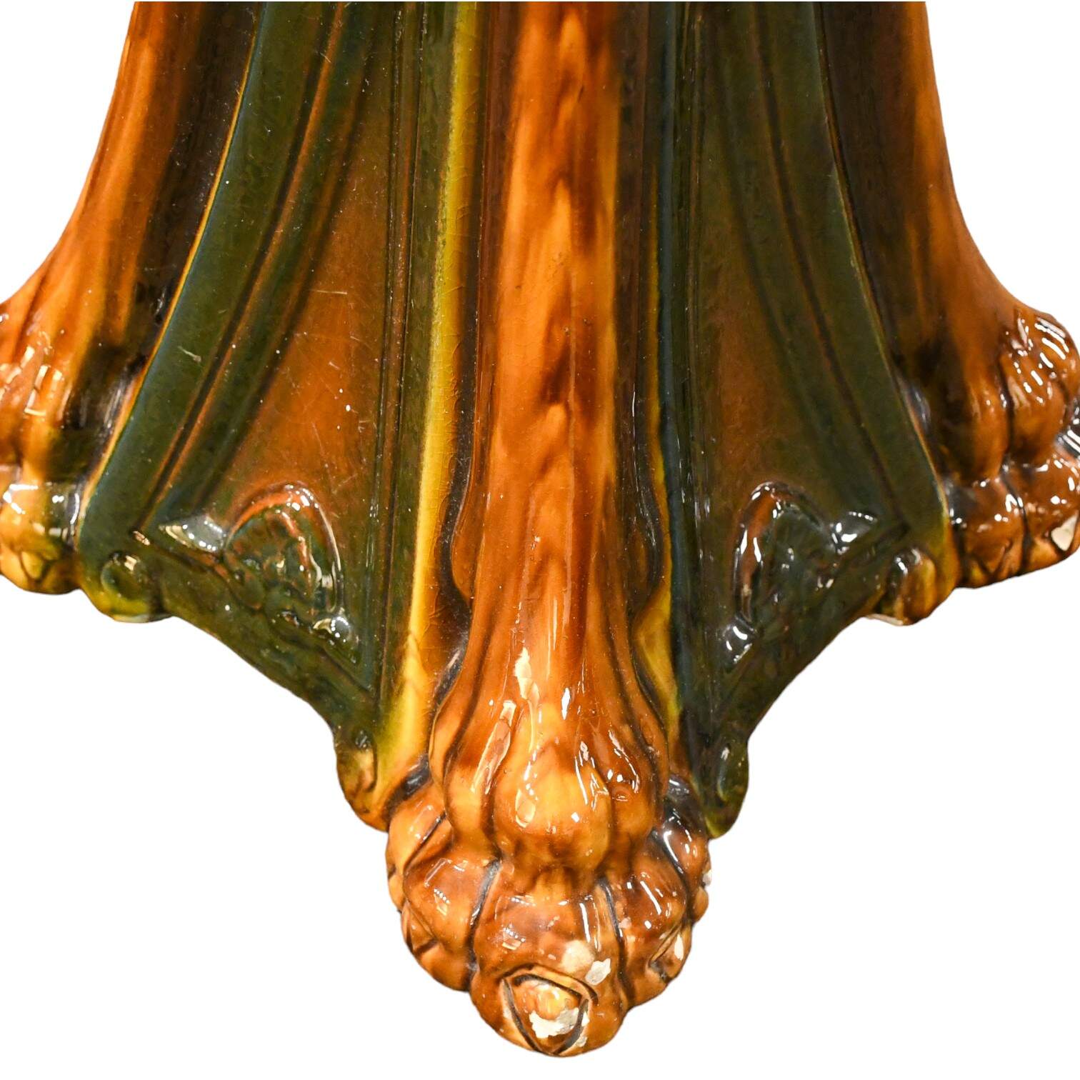 Majolica Jardinière and Pedestal Set-7