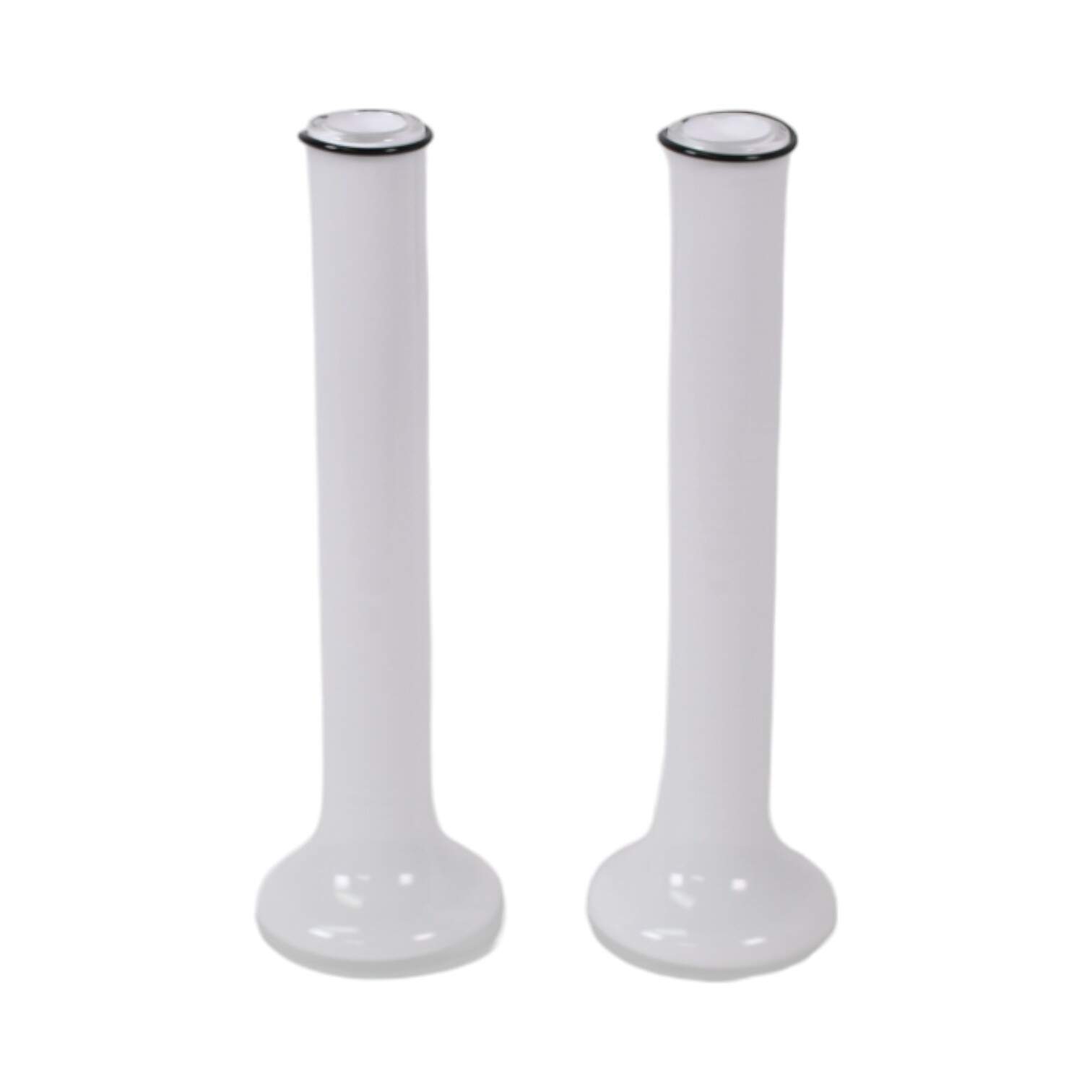 Pair of Tarnowiec Polish Black and White Vases-3
