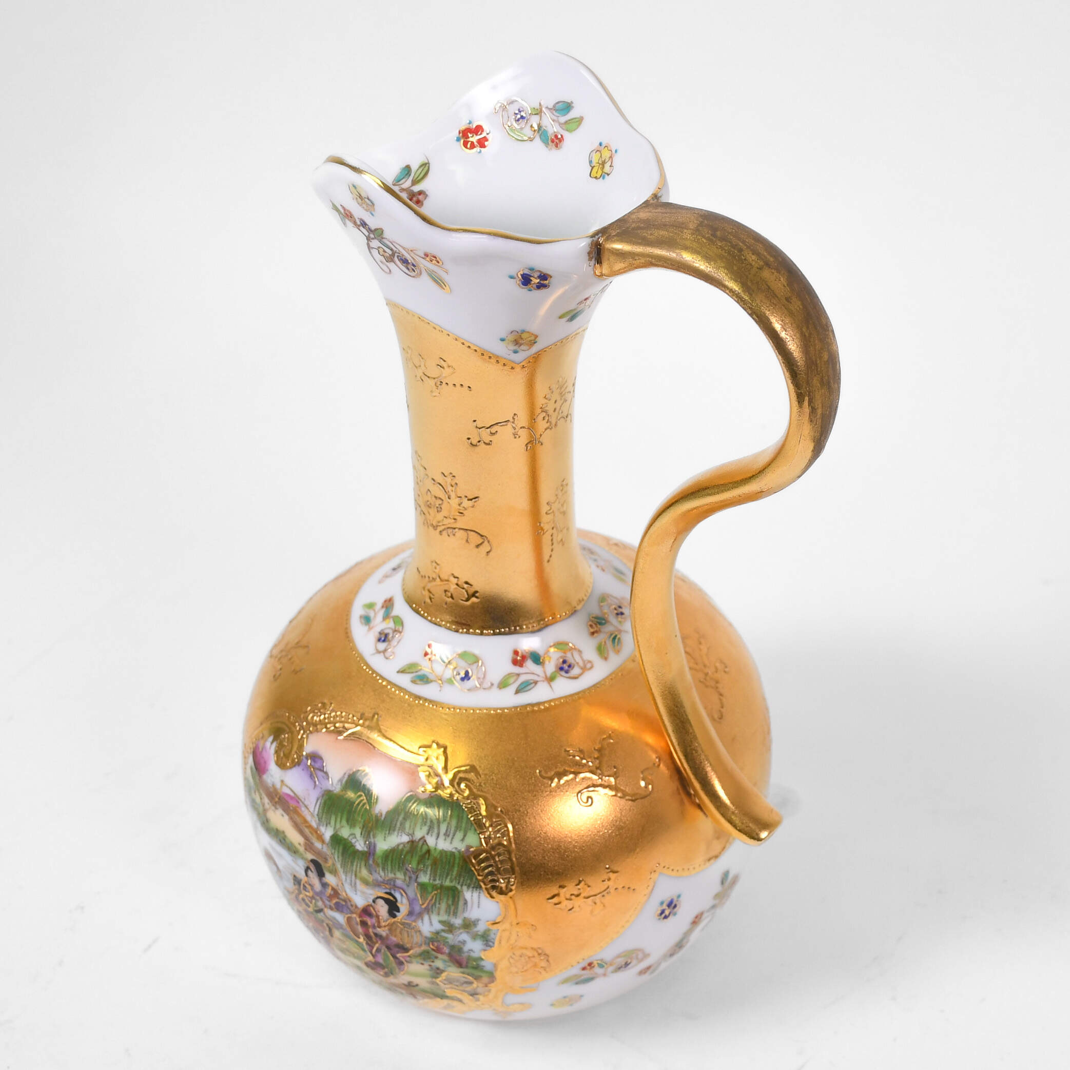 Royal Satsuma Landscape Pitcher-6
