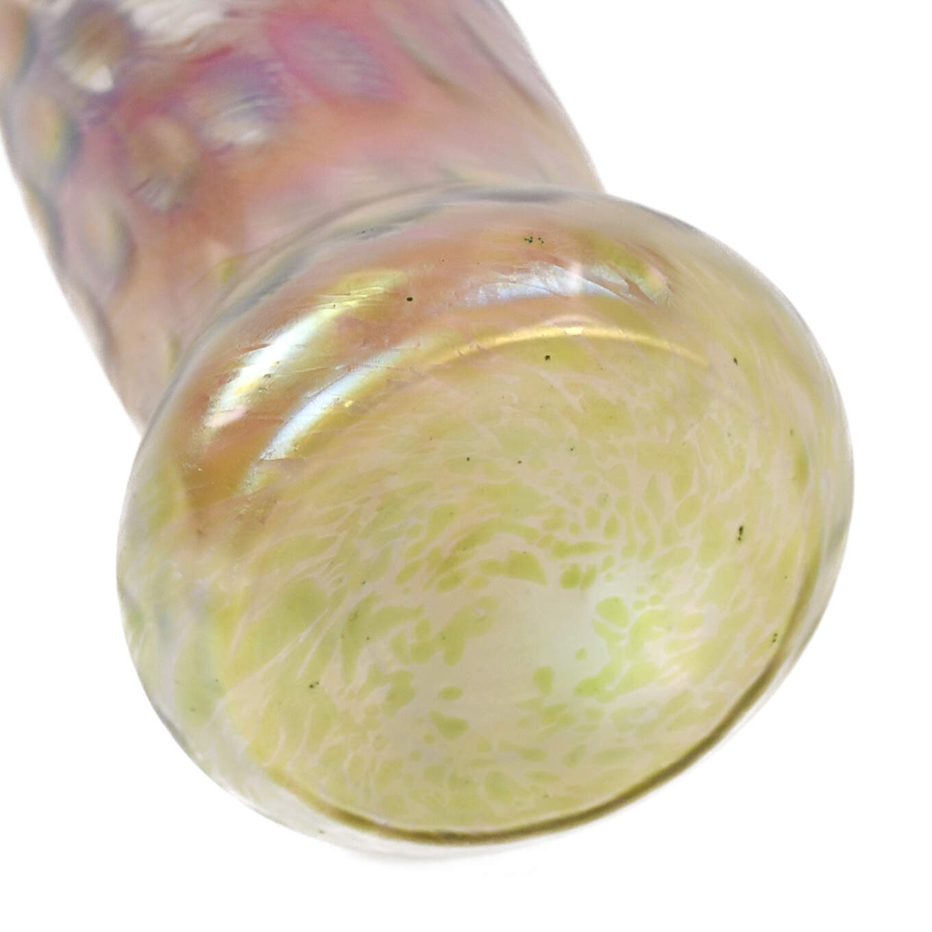 Antique Art Nouveau Rindskopf Pepita Inverted Thumbprint Vase-3
