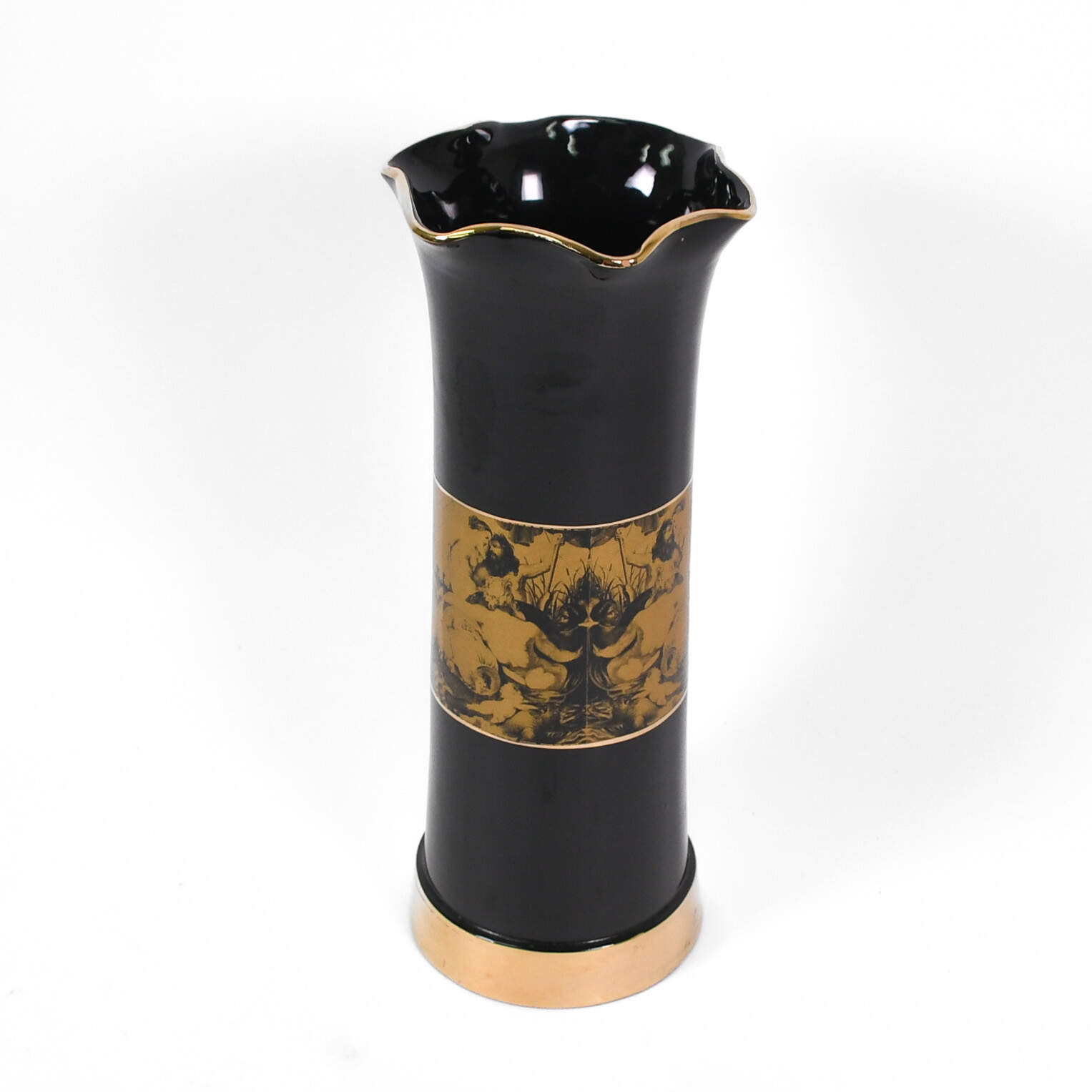 Art Deco-Style Italian Pictorial Vase-4