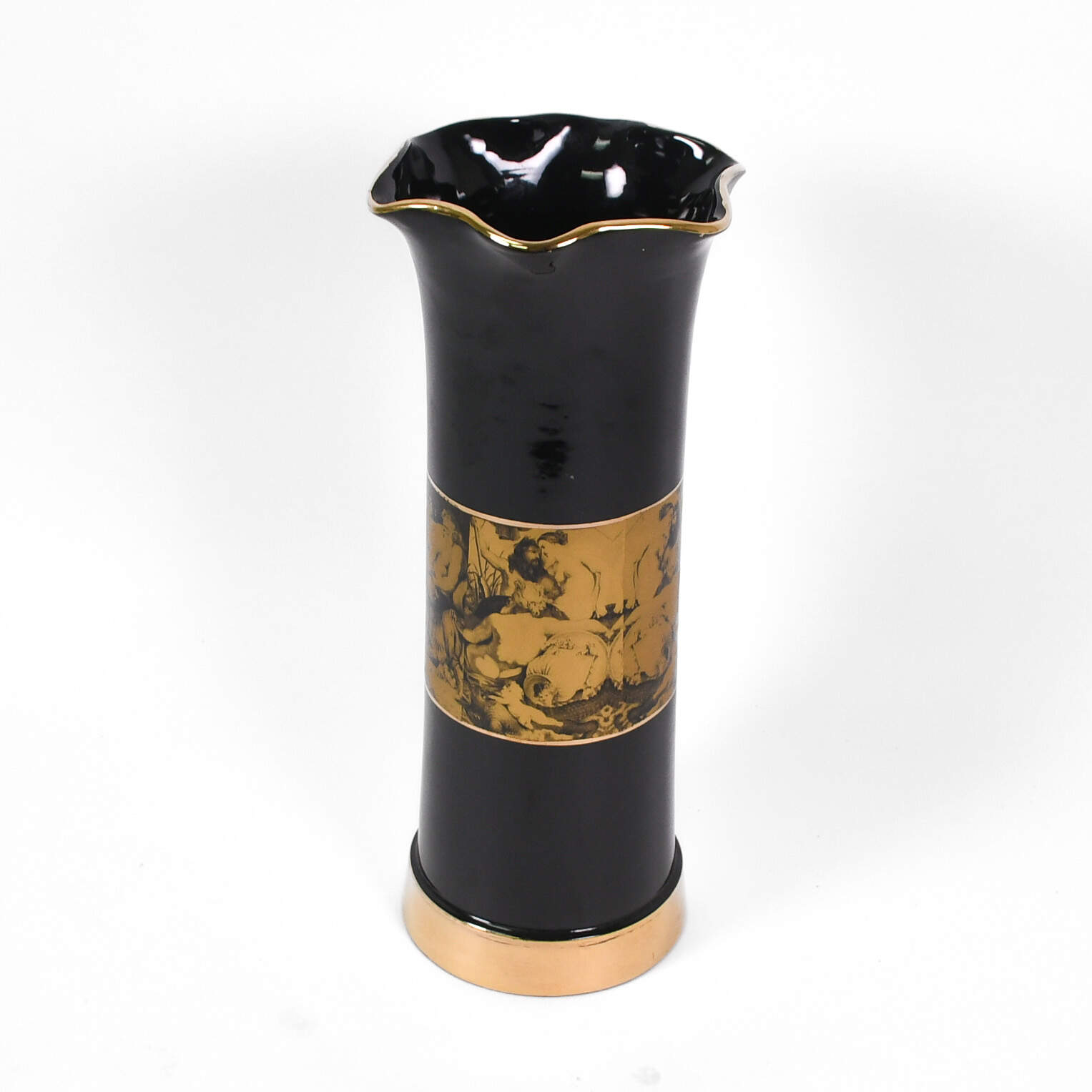 Art Deco-Style Italian Pictorial Vase-3