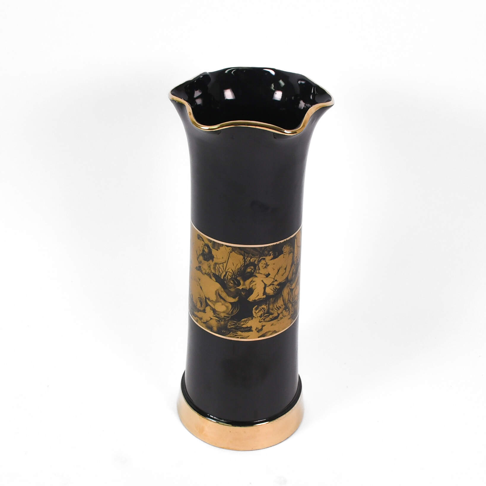 Art Deco-Style Italian Pictorial Vase-2