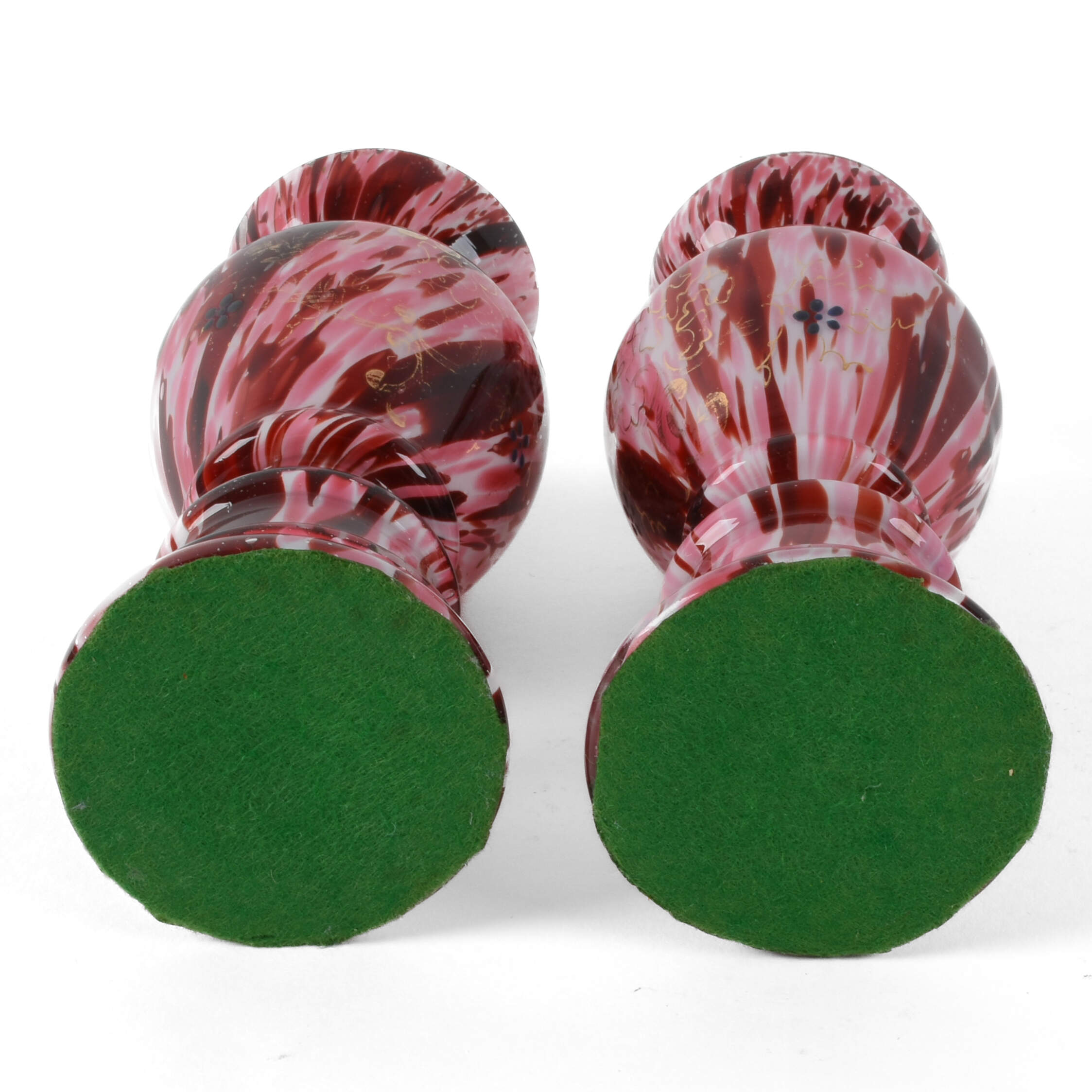 Pair of Mid-Century Modern Splatterware Vases-6