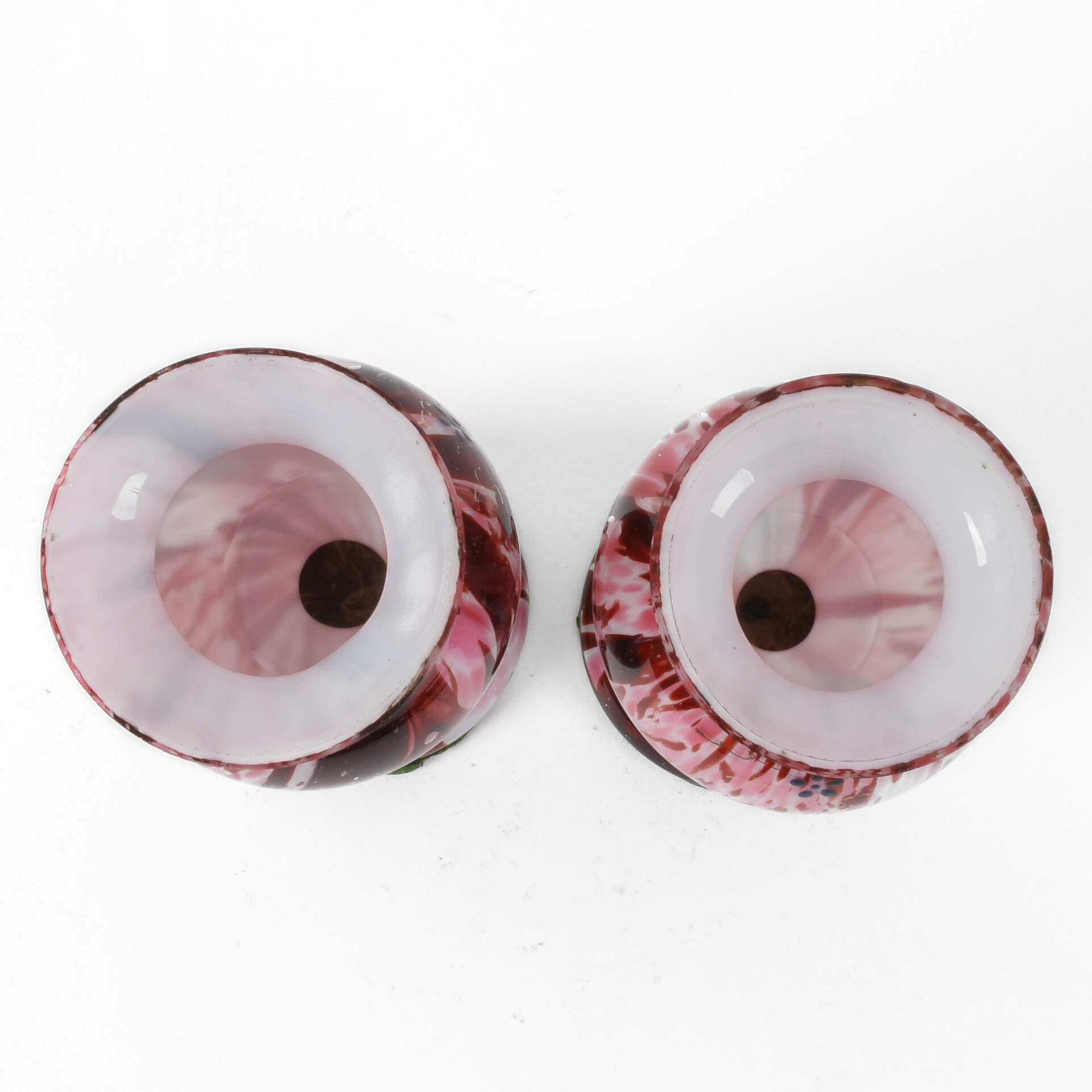 Pair of Mid-Century Modern Splatterware Vases-3