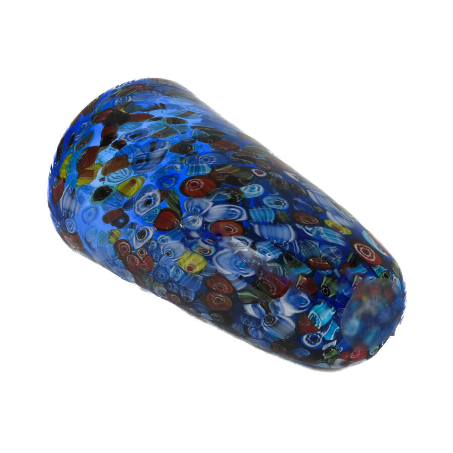 Oversized Contemporary Cobalt Millefiori Vase-4