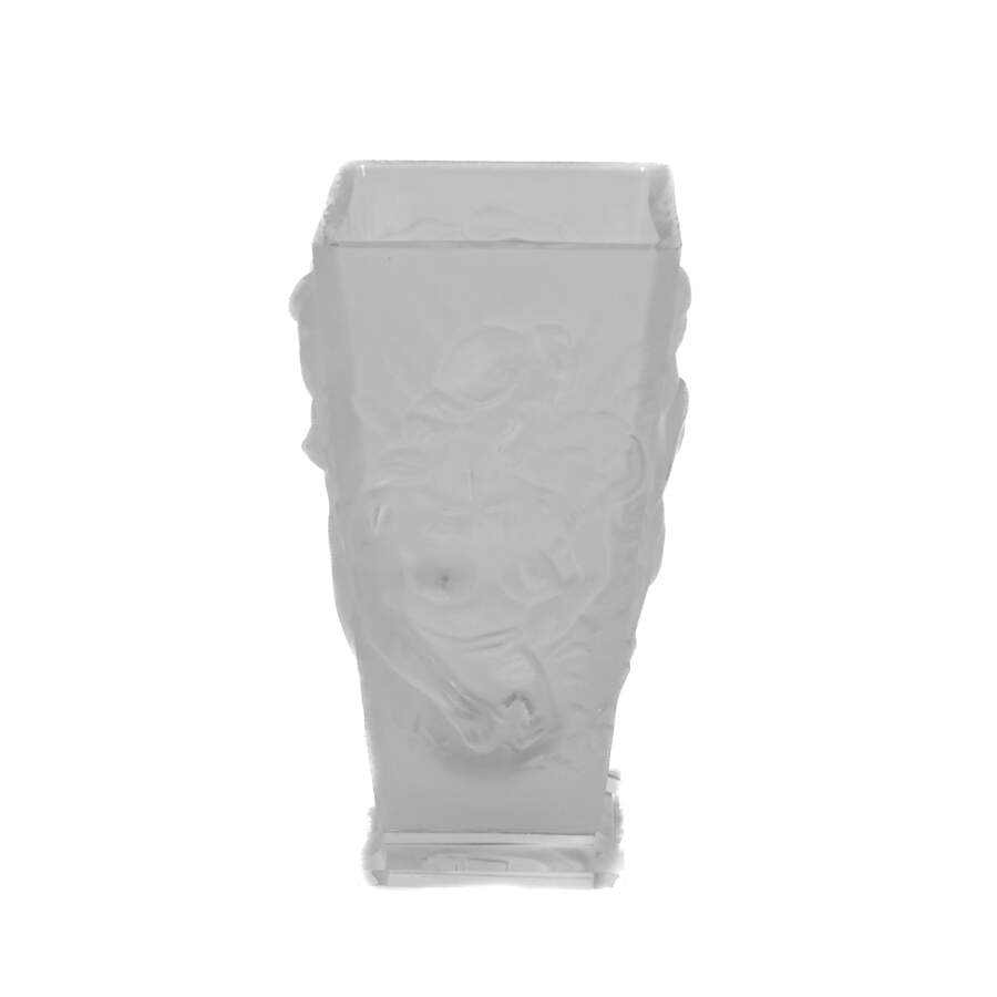 Czech Frosted Crystal Nude Form Vase-3