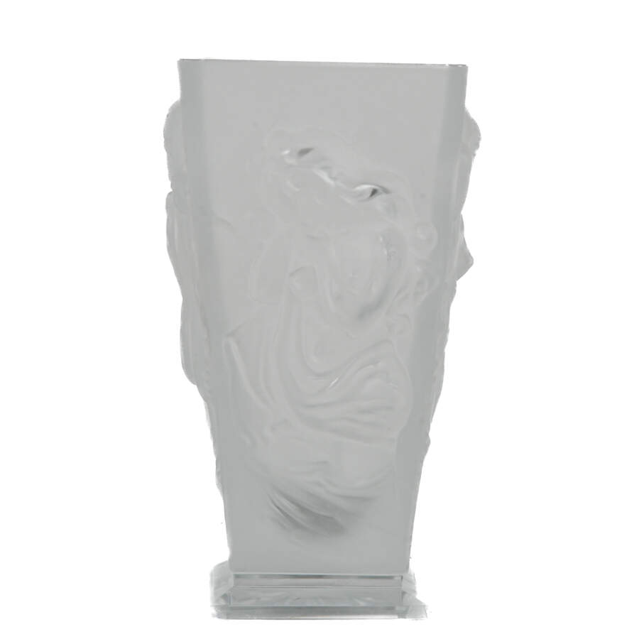 Czech Frosted Crystal Nude Form Vase-1
