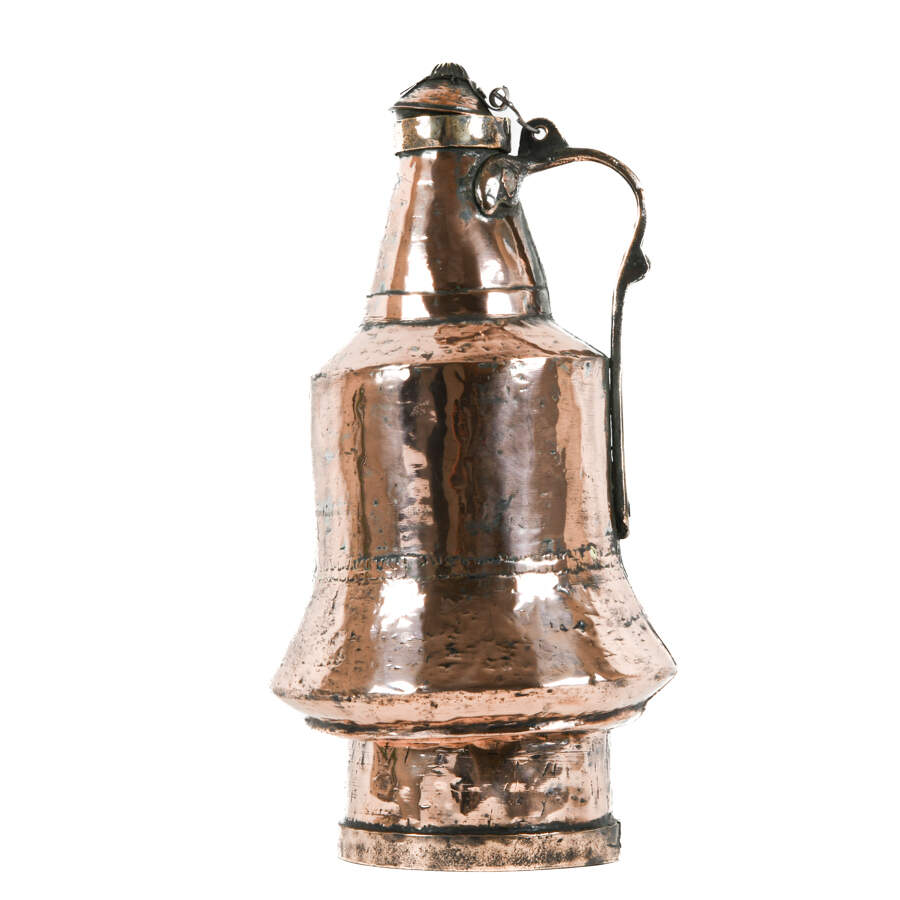 Antique Dovetailed Copper Lidded Pitcher-5