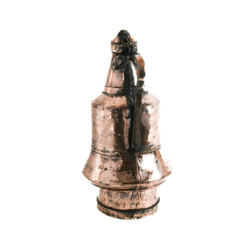 Antique Dovetailed Copper Lidded Pitcher-3