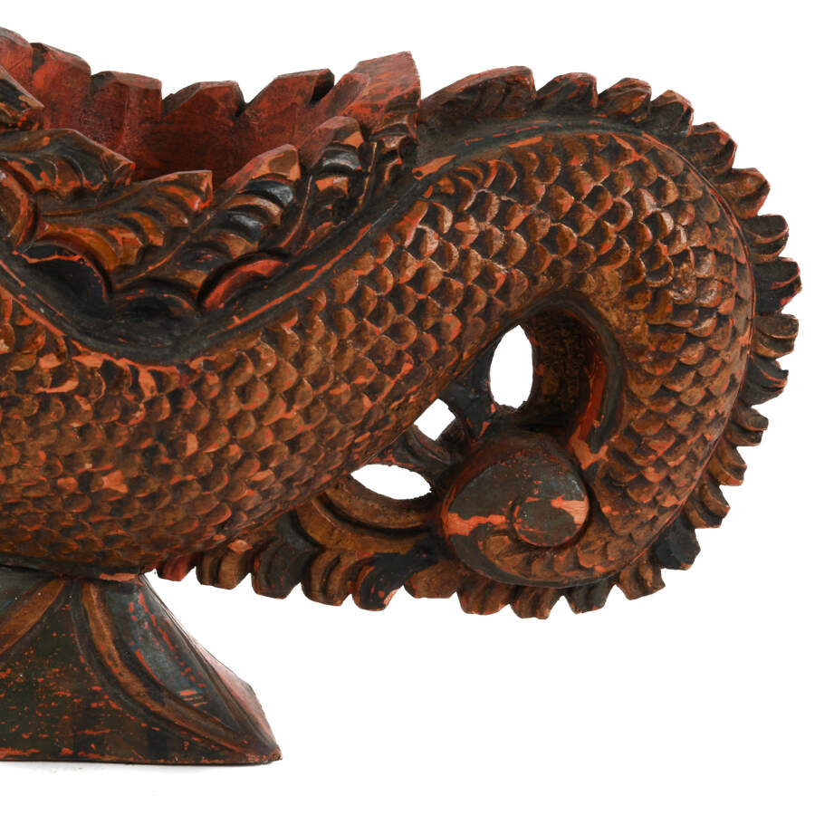 Antique Chinese Hand-Carved Wood Rooster-7