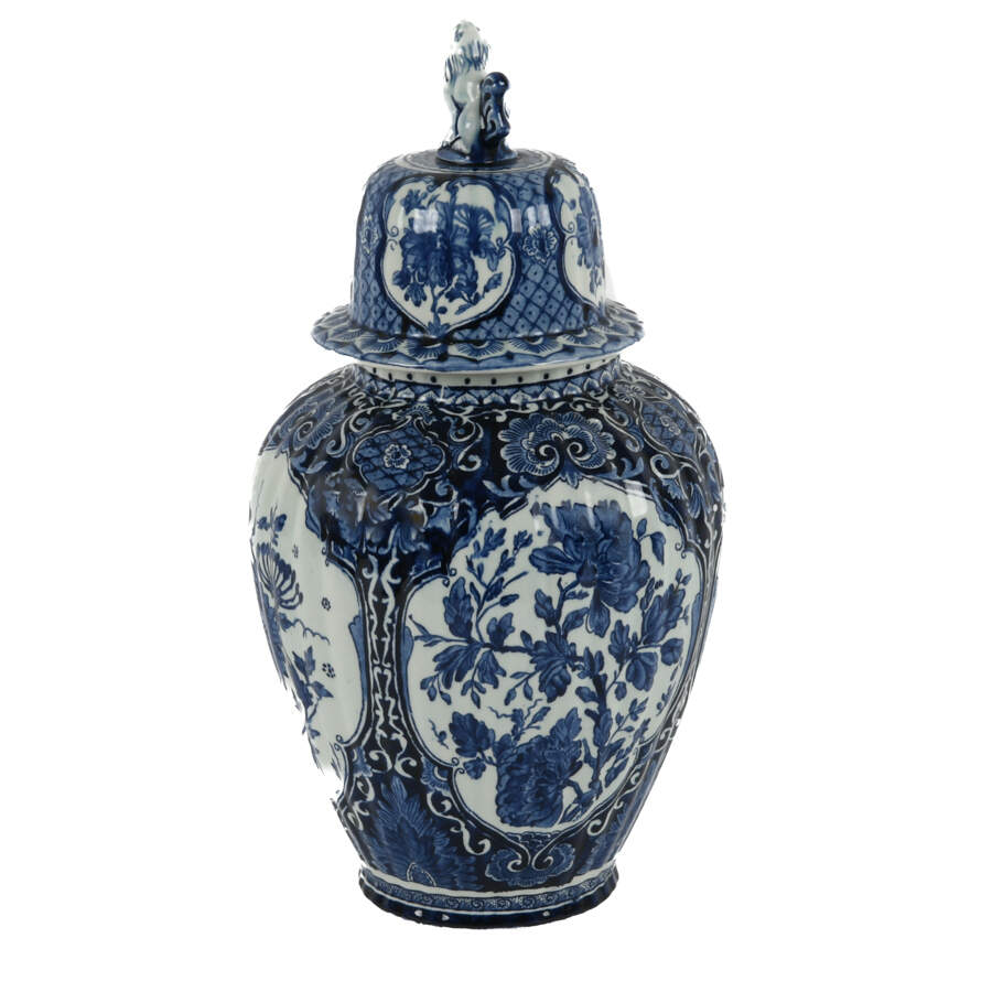 Royal Sphinx Delft Baluster Vase-2