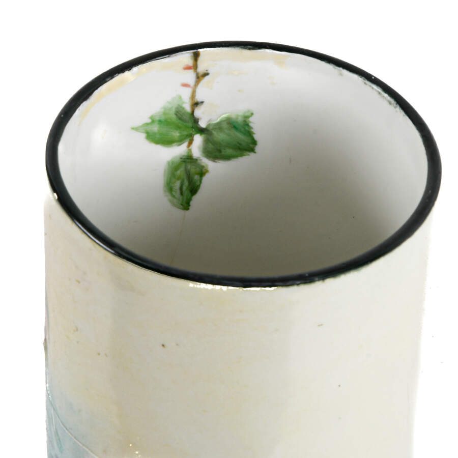Antique Limoges Hand-Painted Floral Vase-7