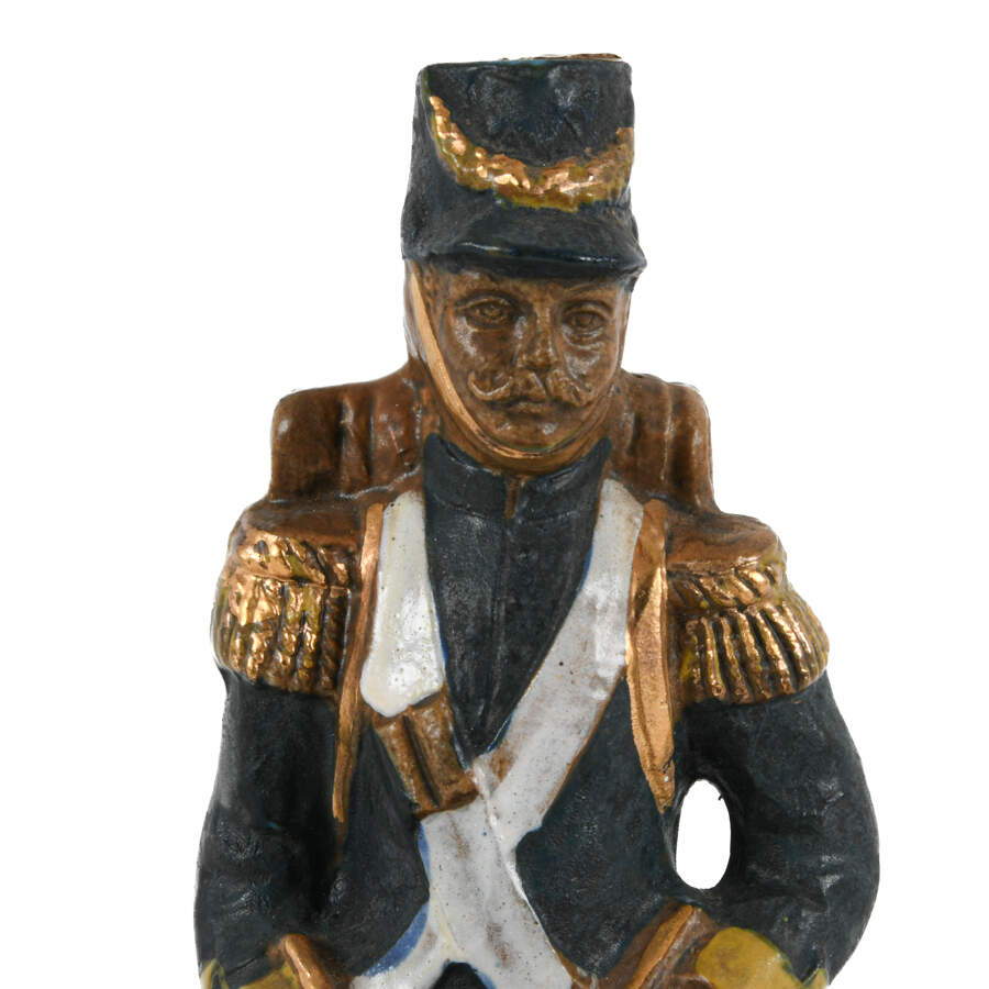 Pair of Italian Napoleon Era Soldier Bardi Wine Decanters-5