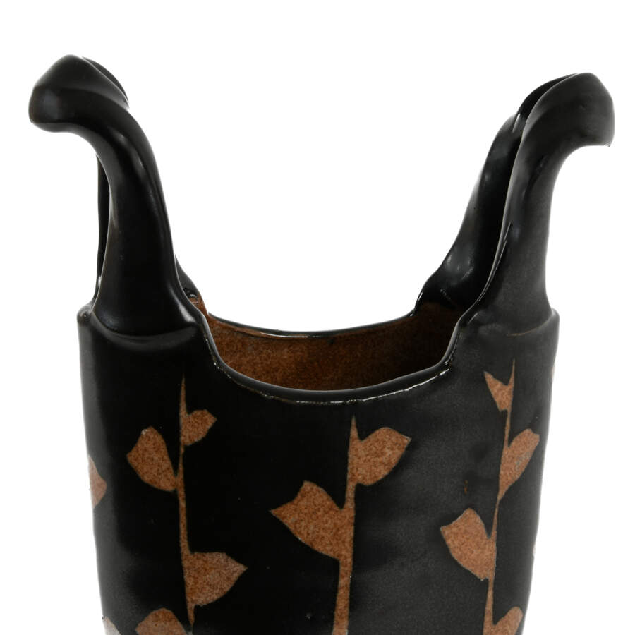 Studio Pottery Double Handle Vase-5